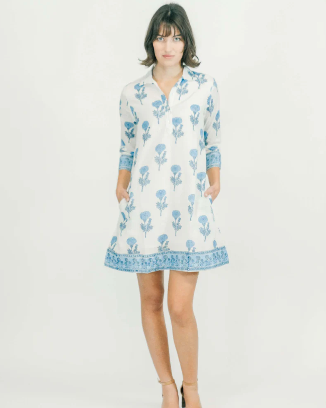 SULLY MANDARIN DRESS plus-size - AMOUR781