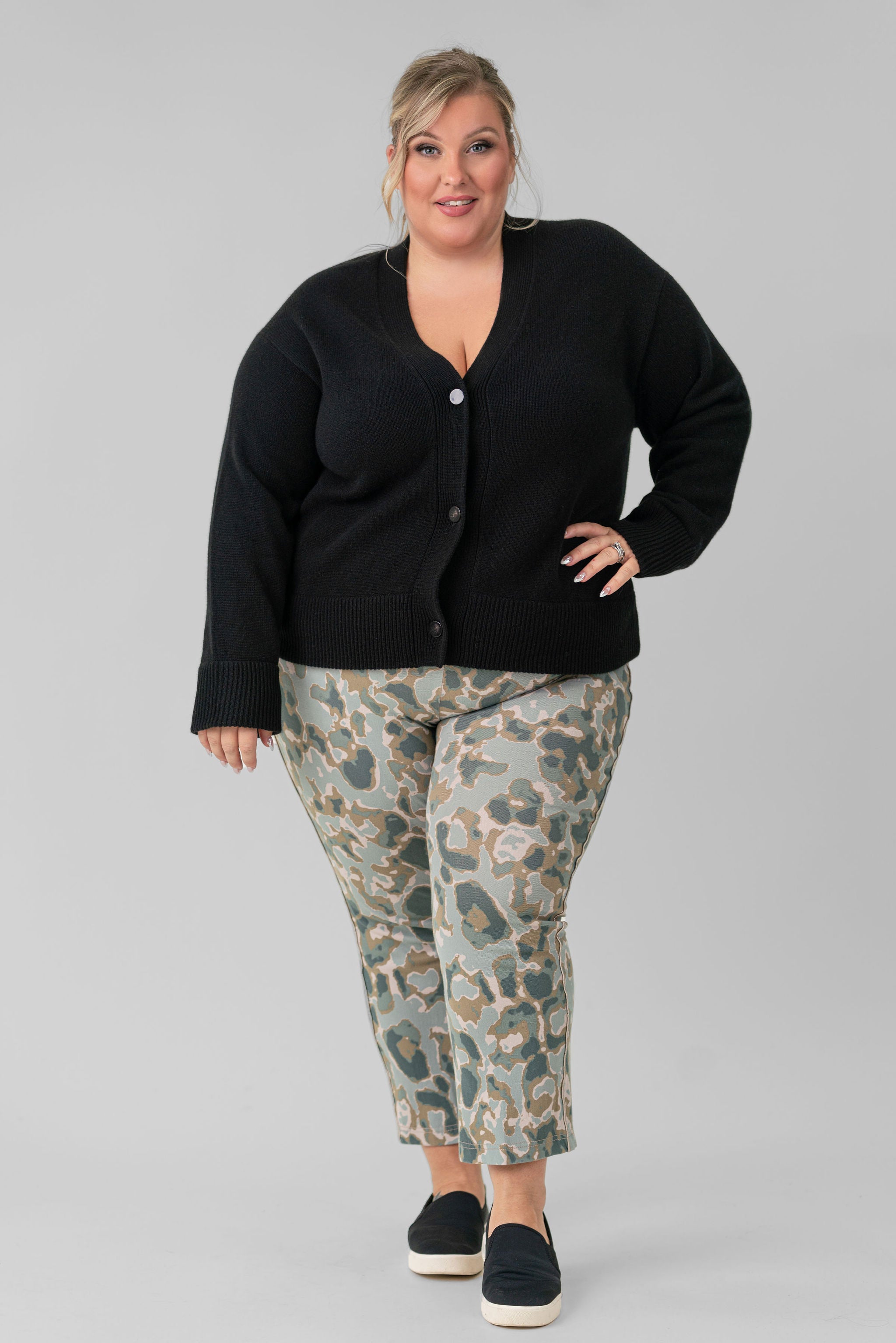 ANDI BOOTCUT CROP plus-size - AMOUR781