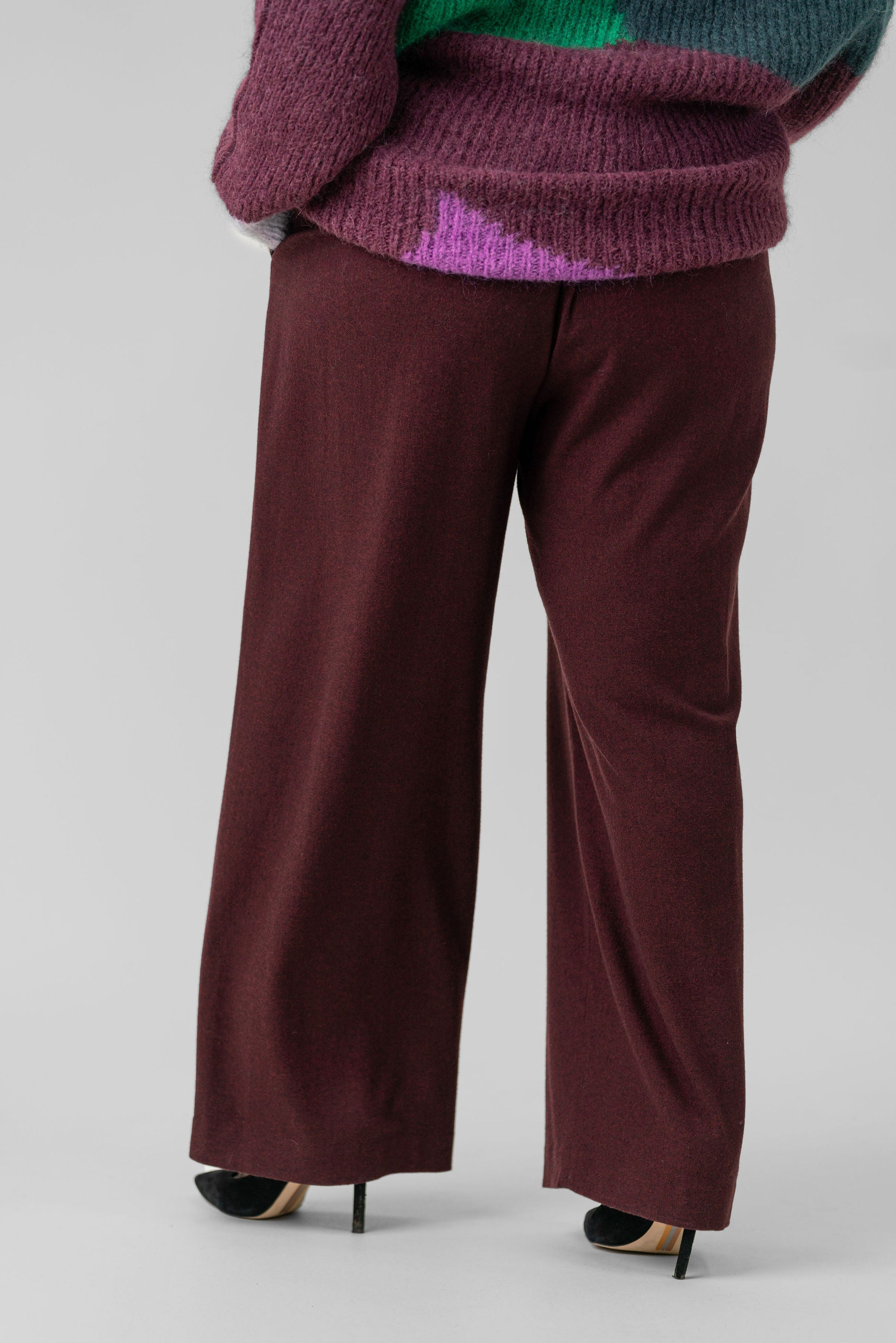 FLANNEL PULL ON PANT plus-size - AMOUR781