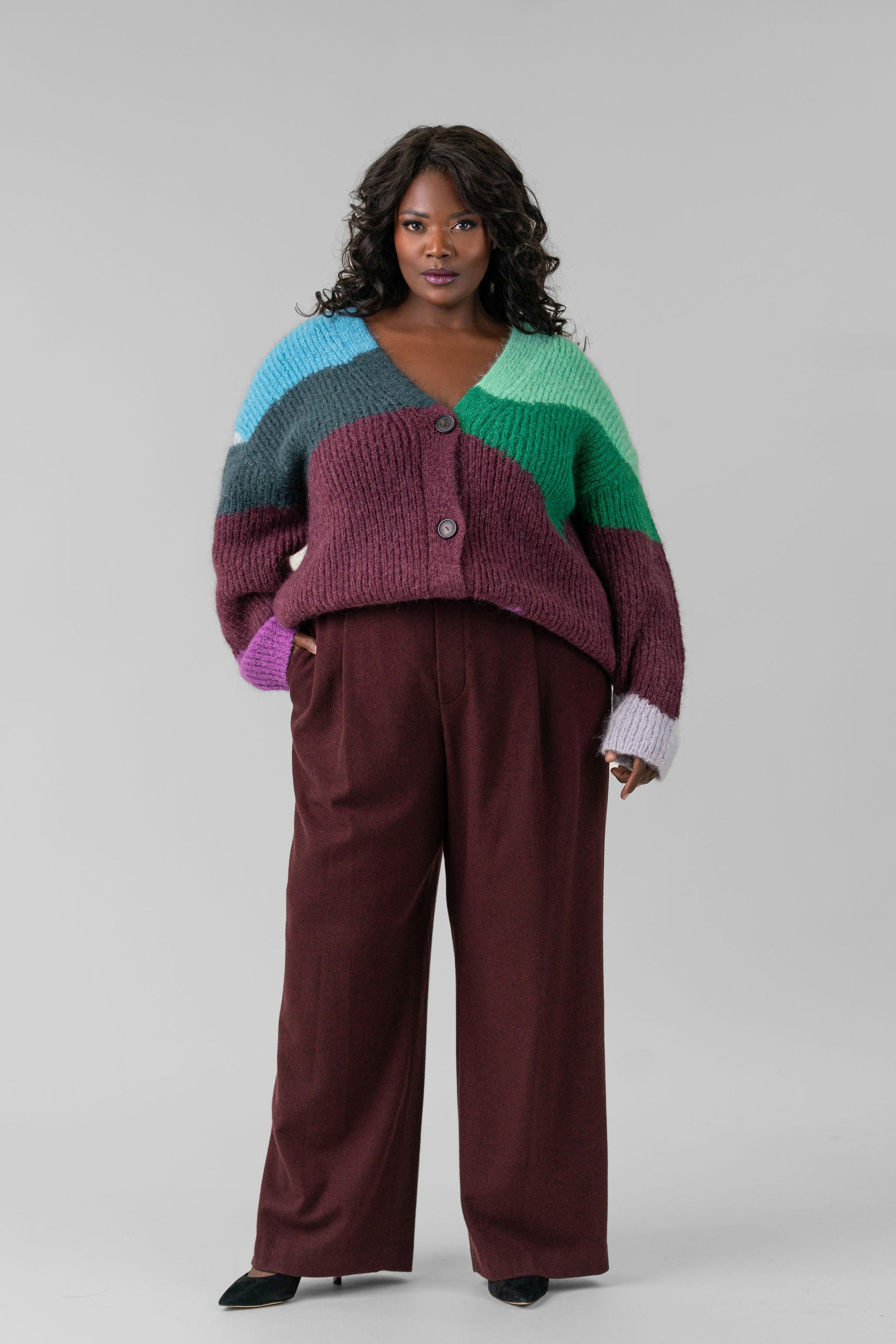 FLANNEL PULL ON PANT plus-size - AMOUR781