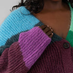 INTARSIA WAVE CARDIGAN plus-size - AMOUR781