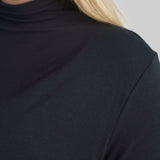 RELAXED ELBOW SLEEVE MOCK NECK T-SHIRT - AMOUR781