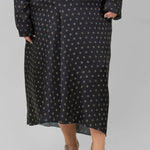 SUN DOT DRAPED SLIP SKIRT plus-size - AMOUR781