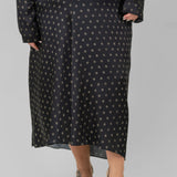 SUN DOT DRAPED SLIP SKIRT plus-size - AMOUR781