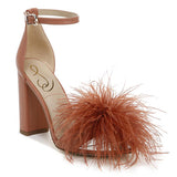 YARO FEATHER HEEL plus-size - AMOUR781