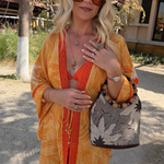 Yellow Sun Kimono with Beading plus-size - AMOUR781