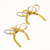 WINONA BOW CHAIN STUDS plus-size - AMOUR781