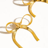 WINONA BOW CHAIN STUDS plus-size - AMOUR781