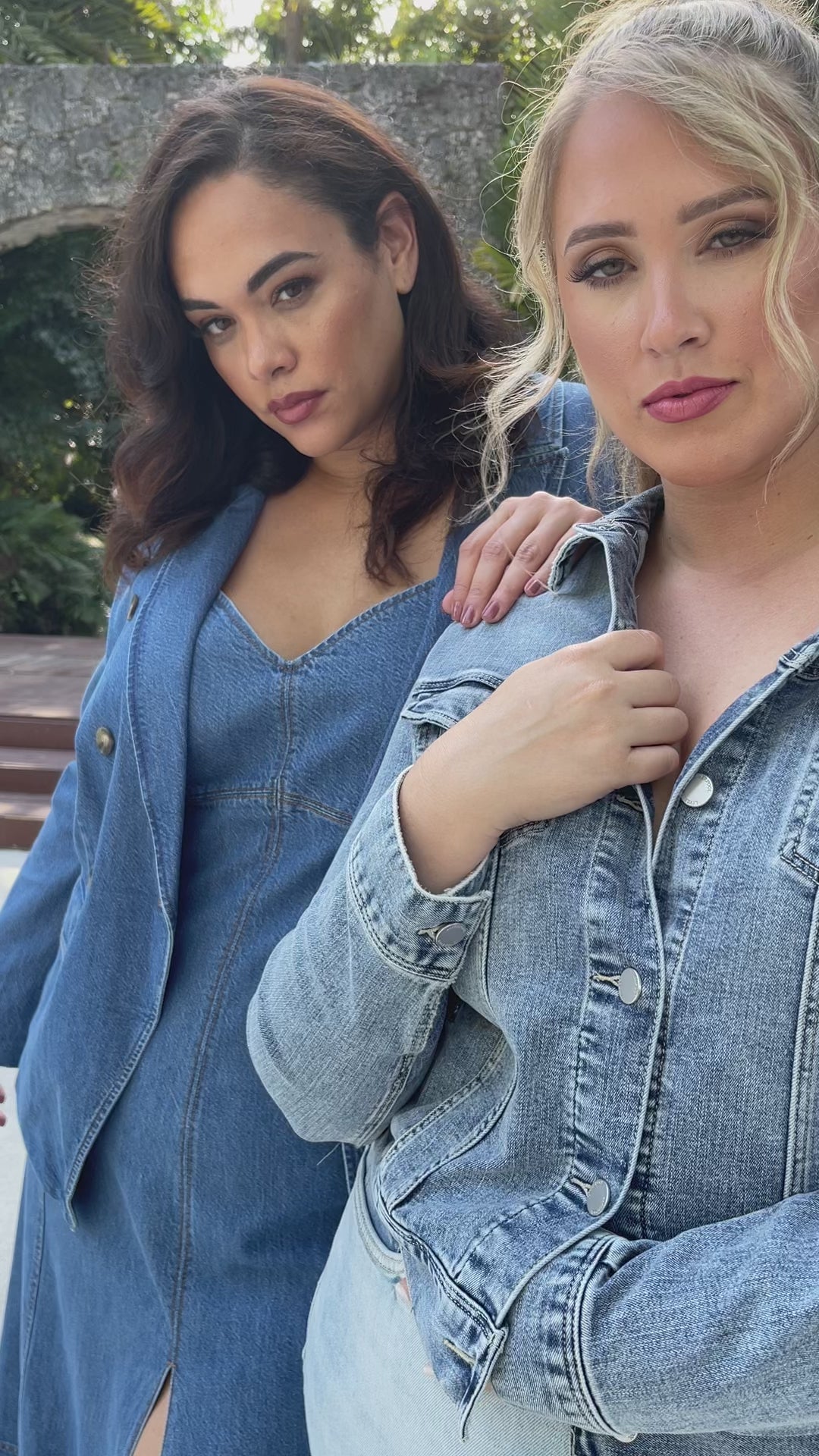 MICHELLE DENIM BLAZER plus-size - AMOUR781