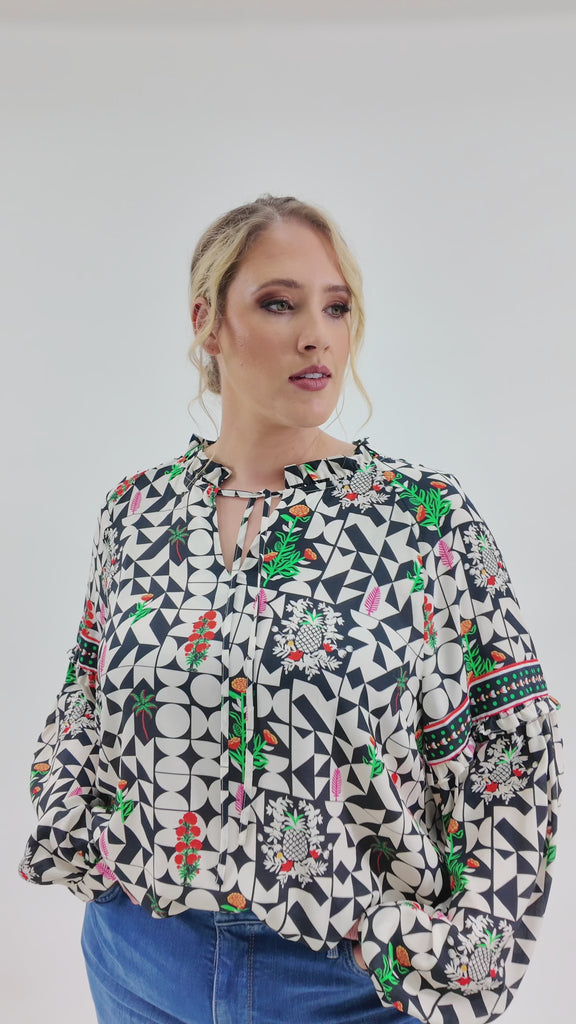 EMMA BLOUSE plus-size - AMOUR781