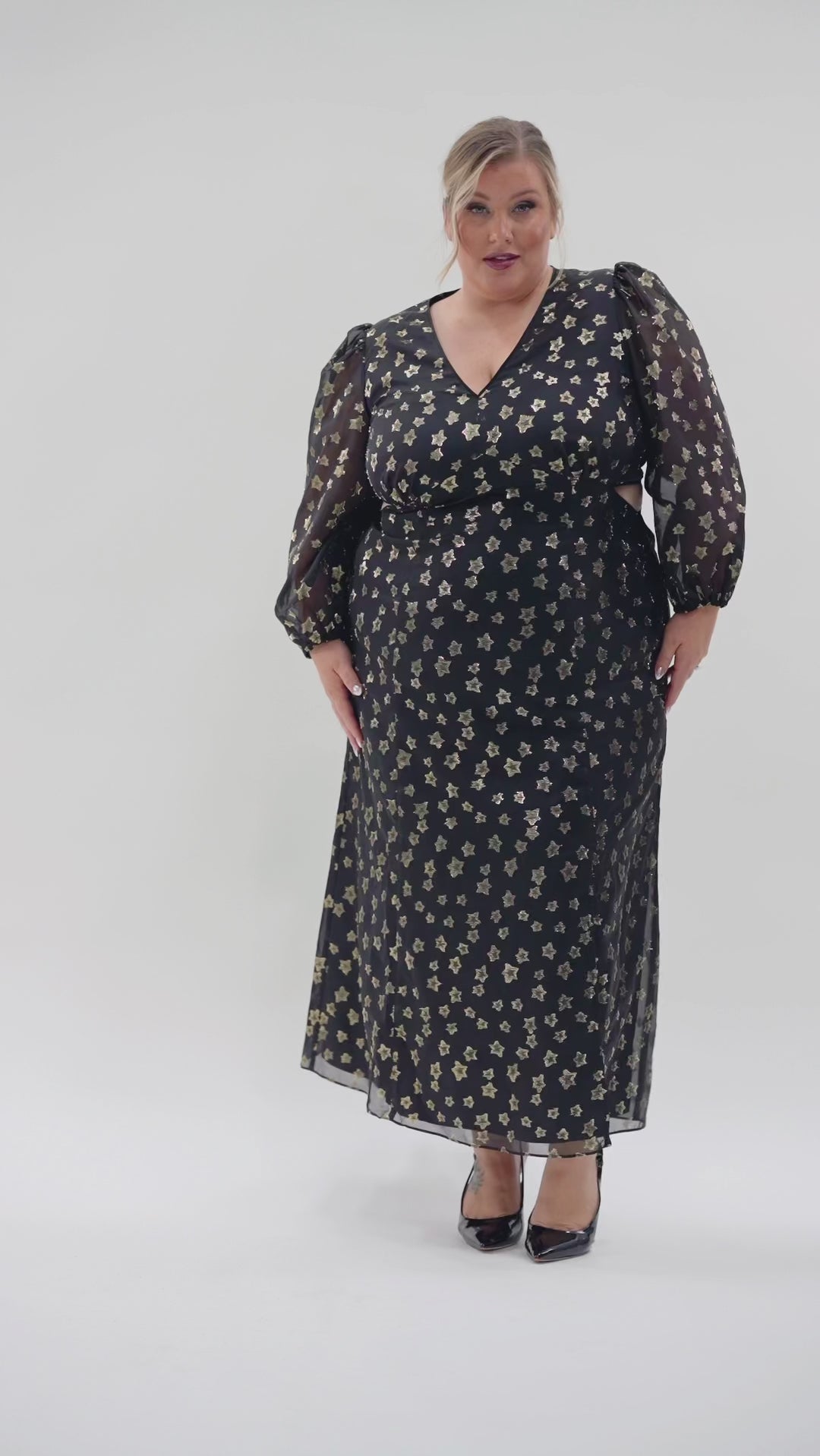 STARRY STARRY NIGHT DRESS plus-size - AMOUR781