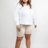 BUTTON UP COLLAR SHIRT plus-size - AMOUR781