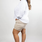 BUTTON UP COLLAR SHIRT plus-size - AMOUR781