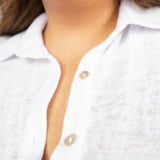 BUTTON UP COLLAR SHIRT plus-size - AMOUR781