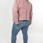 CLASSIC JEAN JACKET WITH FRAY HEM - AMOUR781