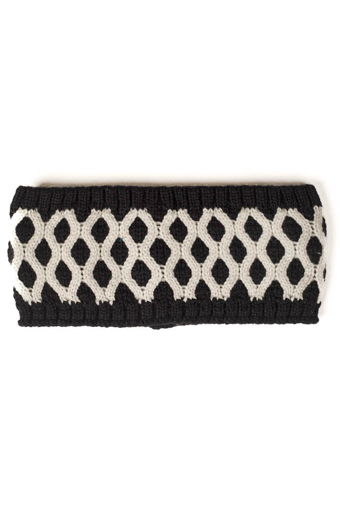RECYCLED HONEYCOMB HEADBAND plus-size - AMOUR781