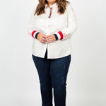 WRENNA COTTON POPLIN SHIRT plus-size - AMOUR781