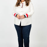 WRENNA COTTON POPLIN SHIRT plus-size - AMOUR781