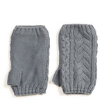 RECYCLED WISHBONE CABLE HANDWARMERS plus-size - AMOUR781