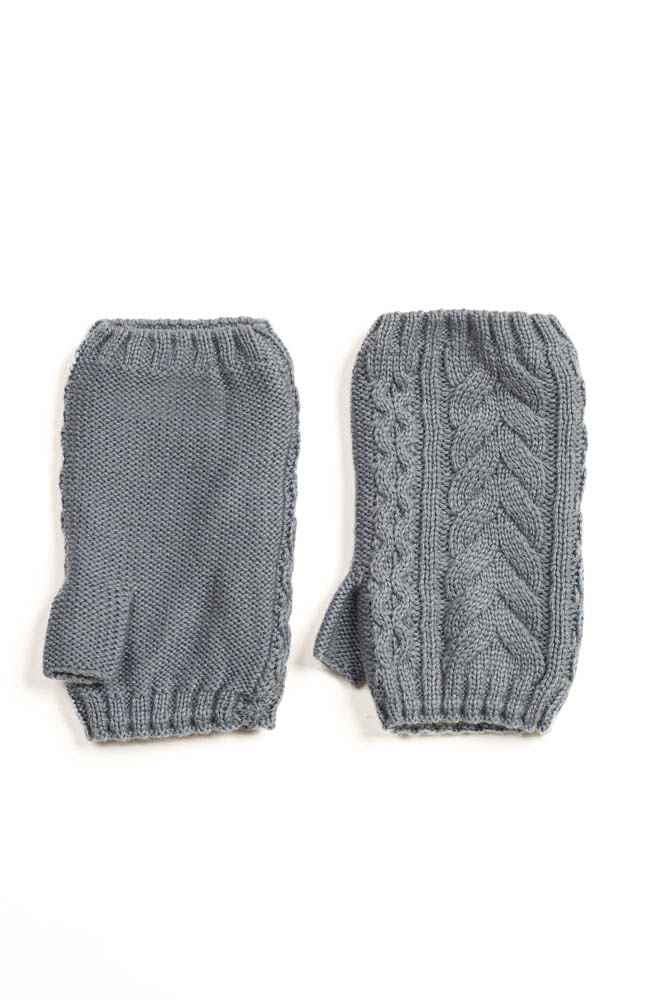 RECYCLED WISHBONE CABLE HANDWARMERS - AMOUR781