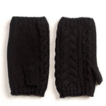 RECYCLED WISHBONE CABLE HANDWARMERS plus-size - AMOUR781