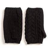 RECYCLED WISHBONE CABLE HANDWARMERS plus-size - AMOUR781