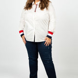 WRENNA COTTON POPLIN SHIRT plus-size - AMOUR781