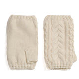 RECYCLED WISHBONE CABLE HANDWARMERS plus-size - AMOUR781