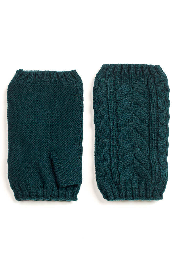 RECYCLED WISHBONE CABLE HANDWARMERS - AMOUR781