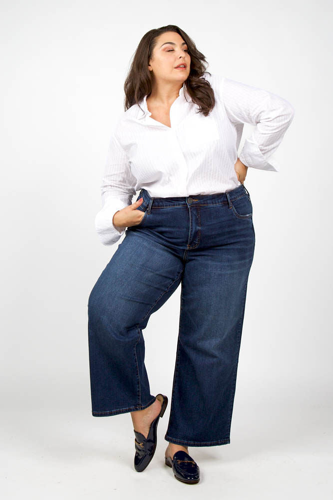 Charlotte High Rise Jeans designed by KUT from the cloth