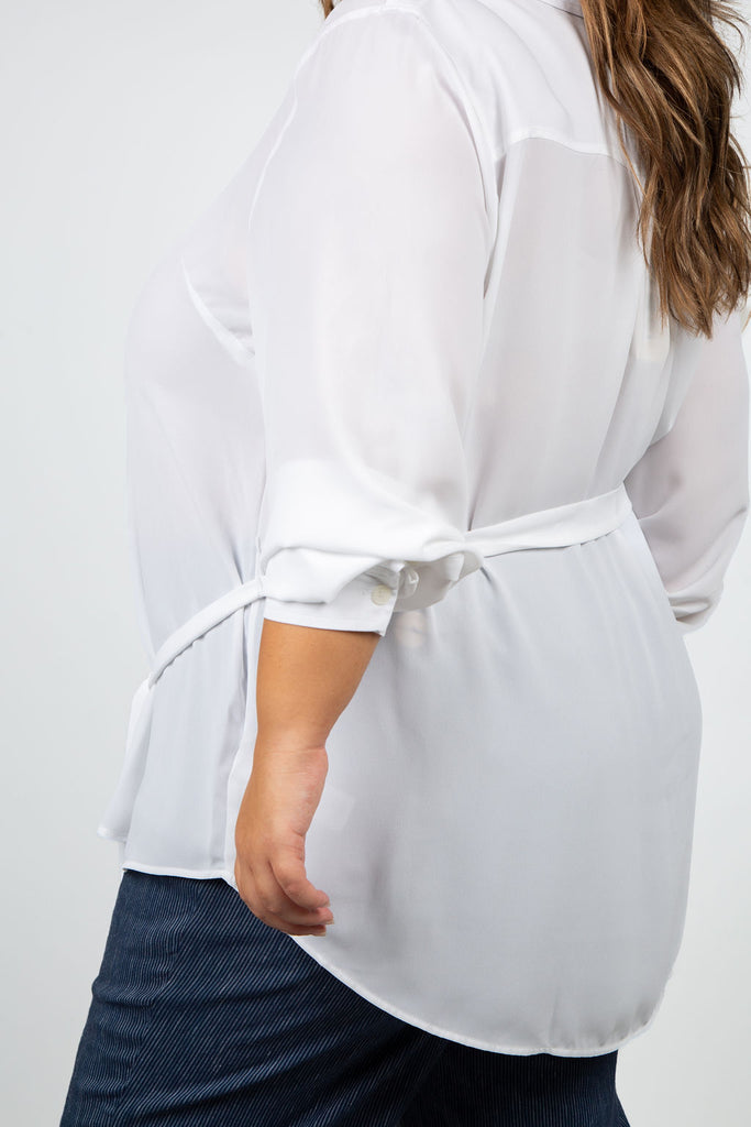 Belted Tunic Blouse Designed by NYDJ.