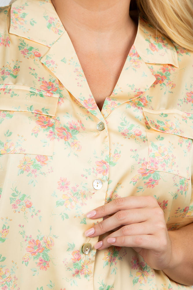 Satin Short PJ Set Designed by Kilo Brava.