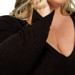 SPLIT CUFF SWEATER plus-size - AMOUR781