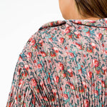 BERRY BLOOMS PLEATED BLOUSE plus-size - AMOUR781