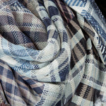 PATCHED PLAID WRAP plus-size - AMOUR781