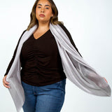 PLEATED RADIANCE WRAP - AMOUR781