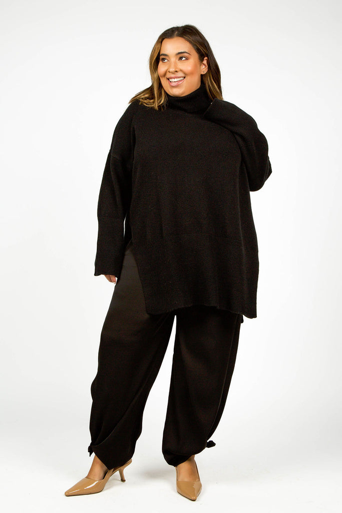 LONG LOOSE SWEATER IN WOOL AND CASHMERE - GALICE - AMOUR781