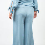 CROPPED CHAMBRAY PANT plus-size - AMOUR781
