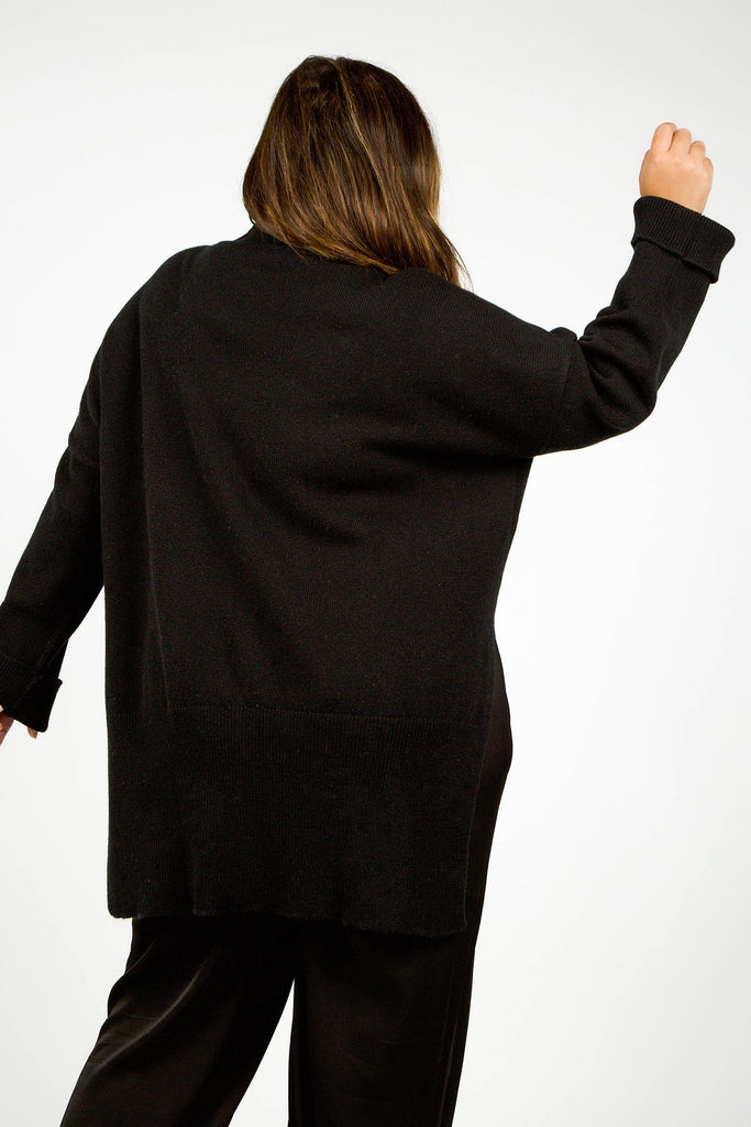 LONG LOOSE SWEATER IN WOOL AND CASHMERE - GALICE - AMOUR781