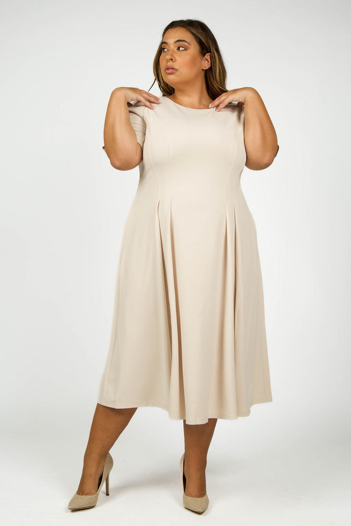 SCUBA MIDI DRESS - AMOUR781