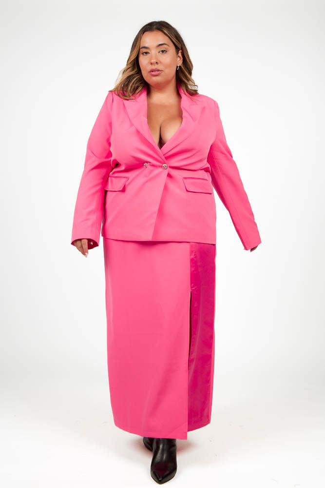 PINK 54 BLAZER plus-size - AMOUR781