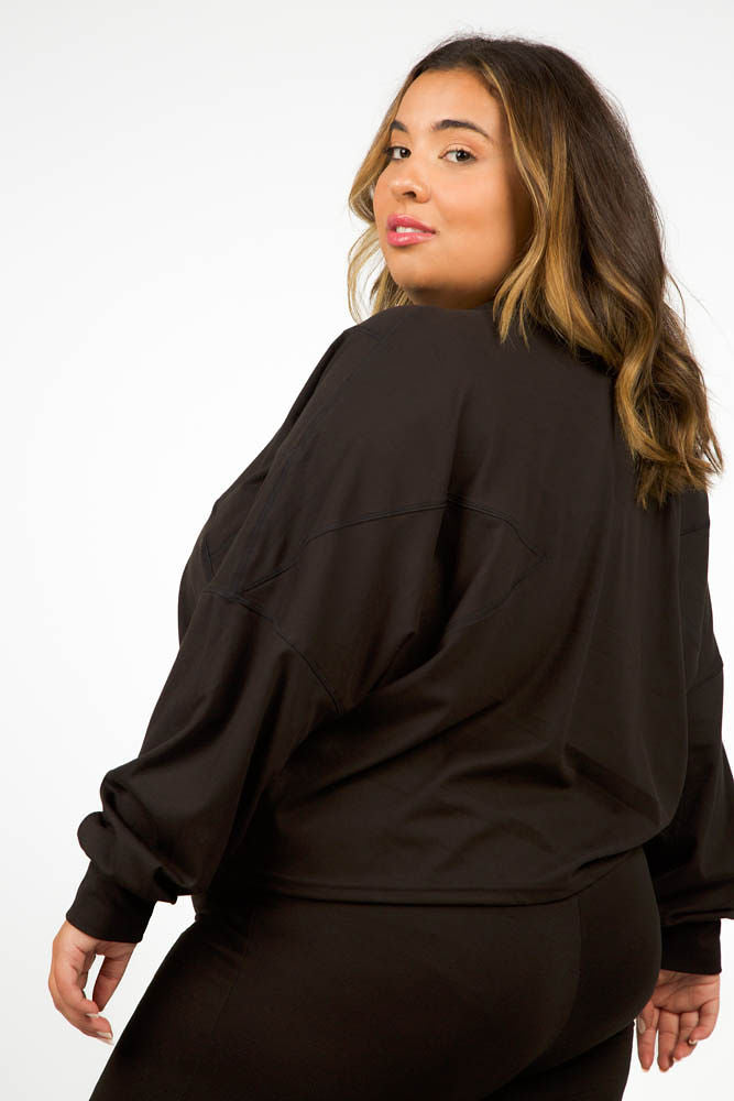 BOXY STYLE LONG SLEEVE plus-size - AMOUR781