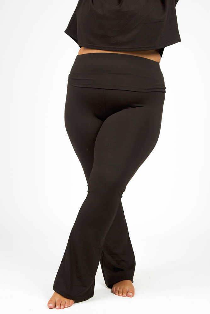Folded Waistband Flare Pants designed by Kimberly C