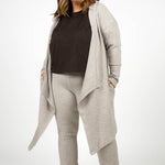 BRUSHED WAFFLE FLARE plus-size - AMOUR781