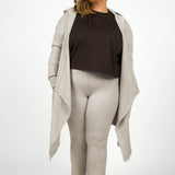 BRUSHED WAFFLE FLARE plus-size - AMOUR781