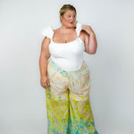 FLORIDA FLORAL OMBRE PANTS plus-size - AMOUR781