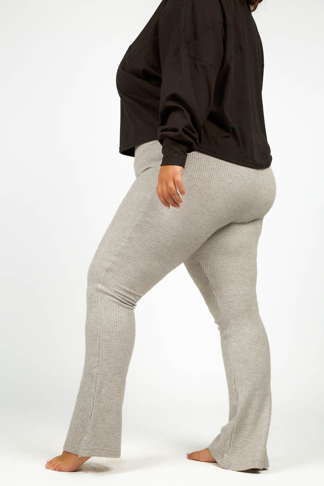 BRUSHED WAFFLE FLARE plus-size - AMOUR781