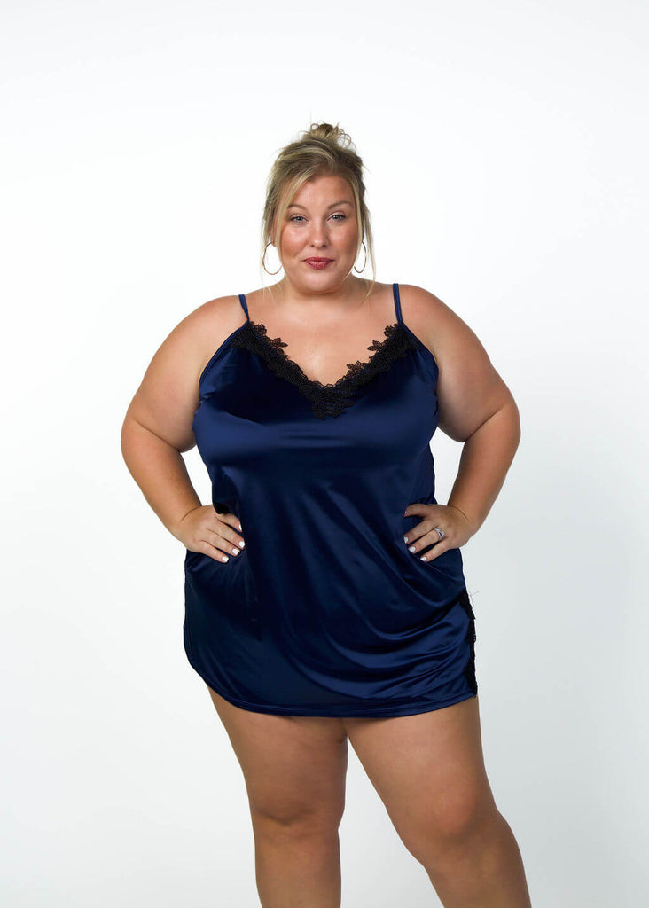 Karla Satin and Lace Chemise designed by Oh la la Cheri