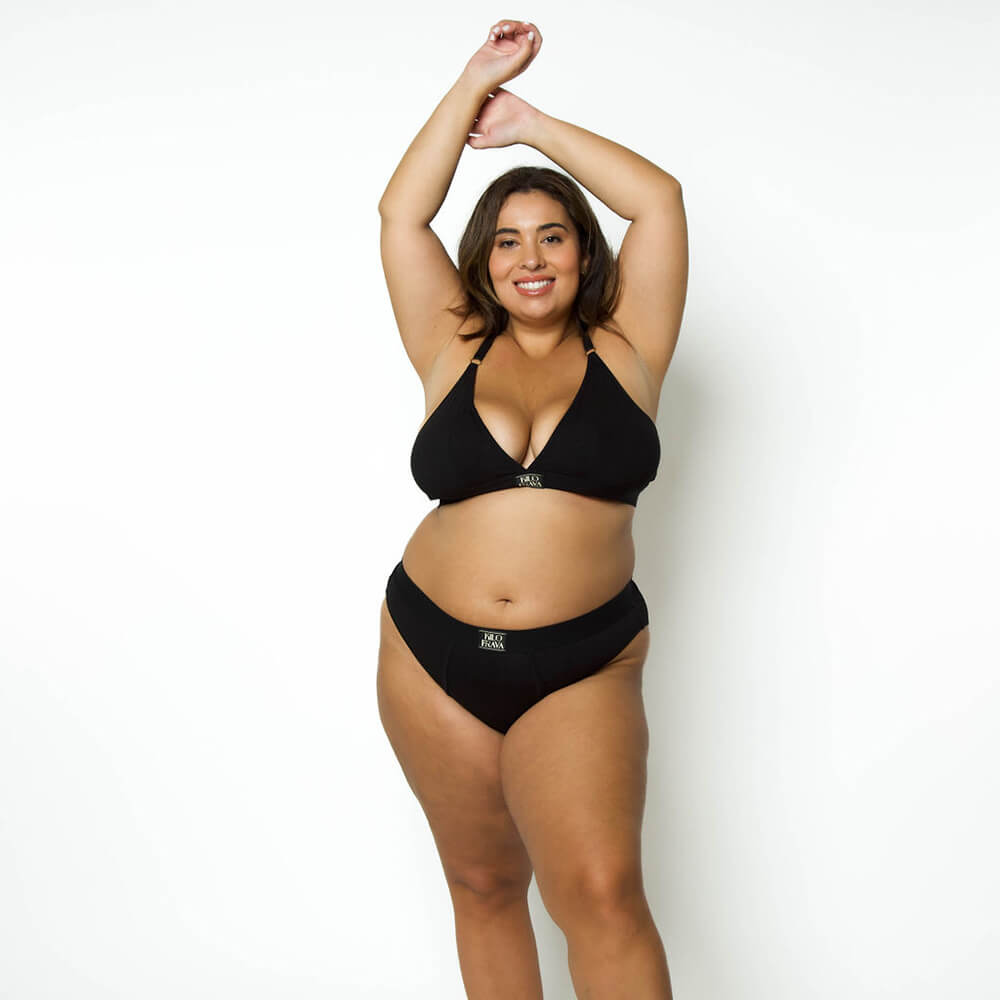 Satin Triangle Bralette designed by Kilo Brava