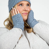 RECYCLED WISHBONE CABLE HANDWARMERS plus-size - AMOUR781